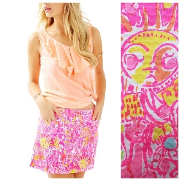 LILLY Pulitzer 00 Pink Pout January Skort - Picture 1 of 8